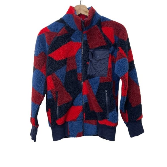 Gap Zip Up Sherpa Jacket sz XL - Picture 1 of 10